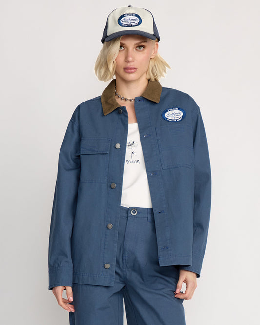 Full Cut Work Jacket - Harbor Blue