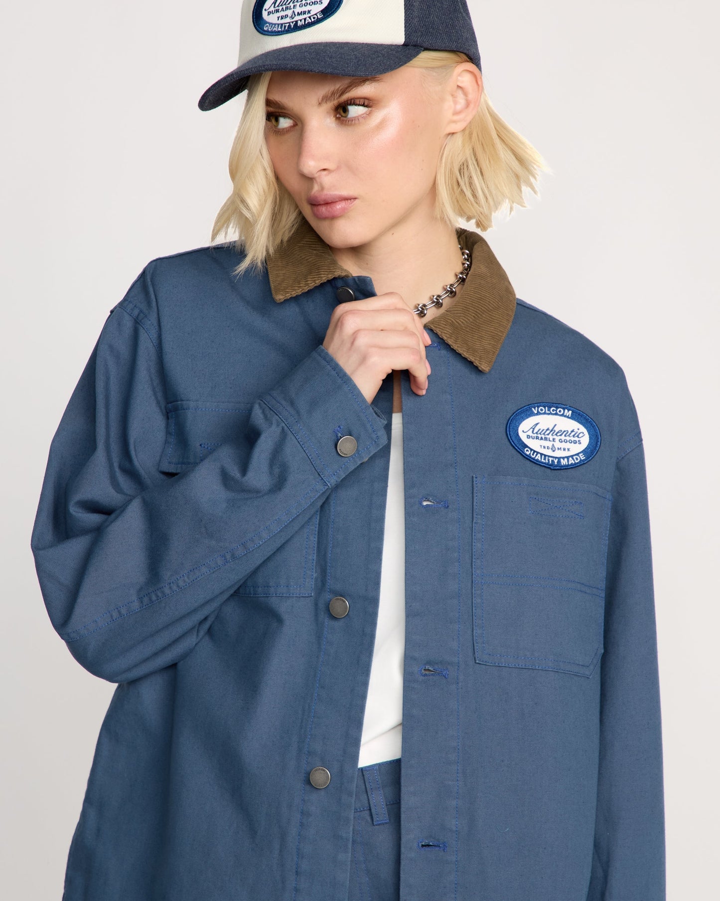 Vollschnitt-Arbeitsjacke - Harbor Blue