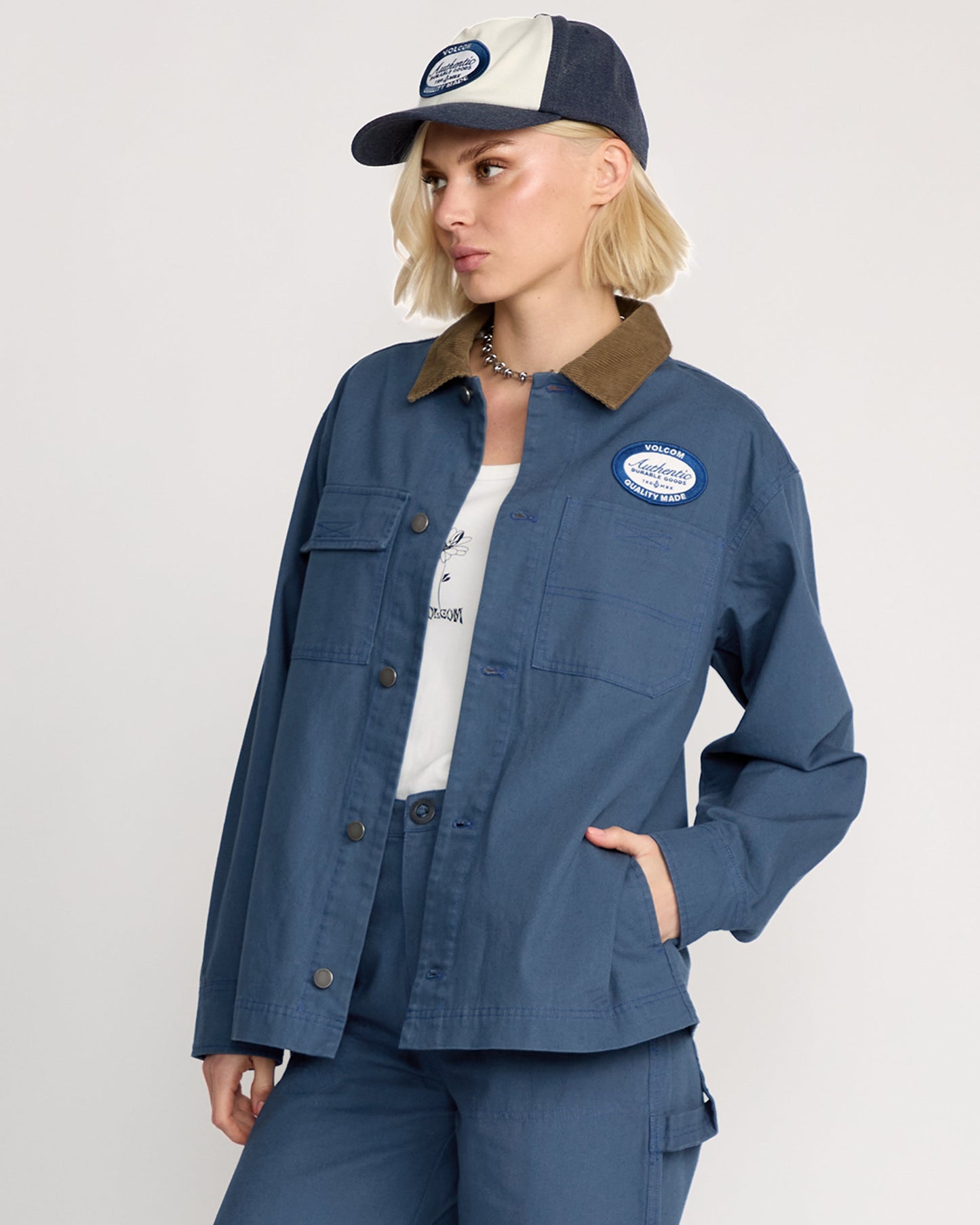 Vollschnitt-Arbeitsjacke - Harbor Blue