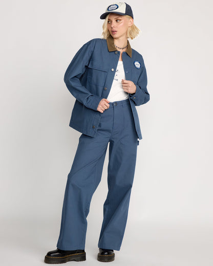 Vollschnitt-Arbeitsjacke - Harbor Blue