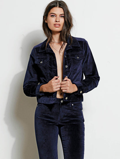 GMJ Samtjacke - Indigo