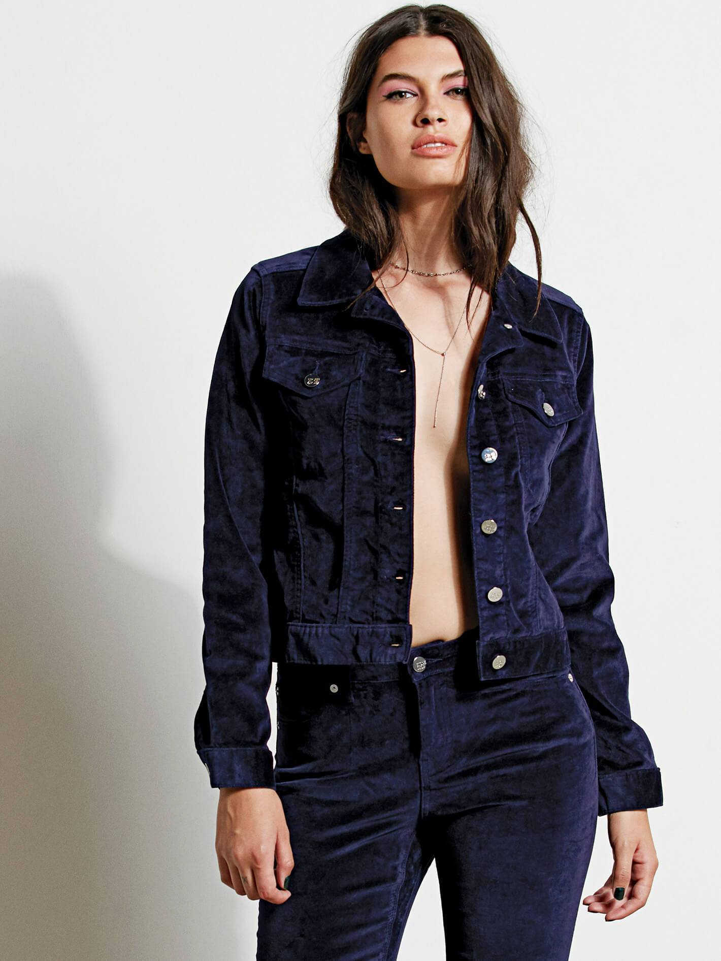 GMJ Samtjacke - Indigo