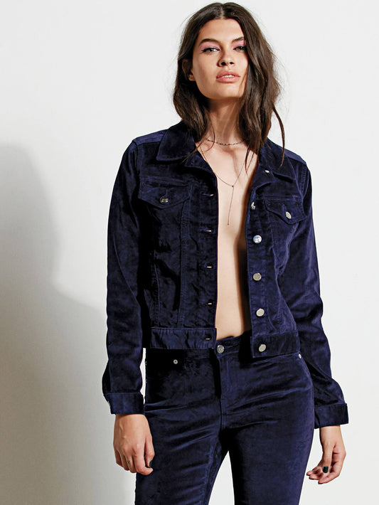 GMJ Samtjacke - Indigo