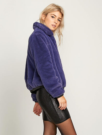 Fuzzy Fresh Jacket - Sea Navy