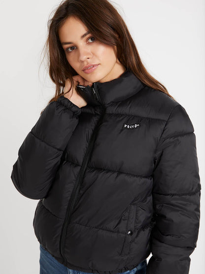 Puffs N Stuf Reversible Down Jacket - BLACK