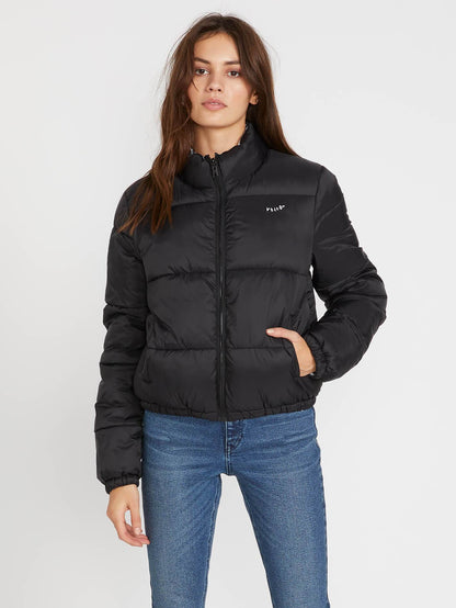 Puffs N Stuf Reversible Down Jacket - BLACK