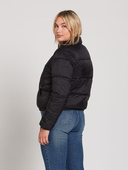Puffs N Stuf Reversible Down Jacket - BLACK