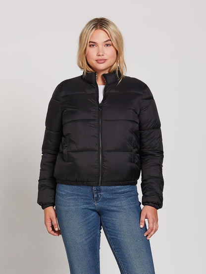 Puffs N Stuf Reversible Down Jacket - BLACK