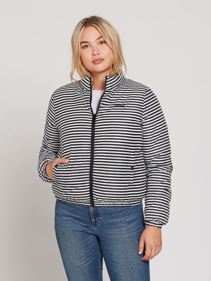 Puffs N Stuf Reversible Down Jacket - BLACK
