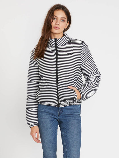 Puffs N Stuf Reversible Down Jacket - BLACK