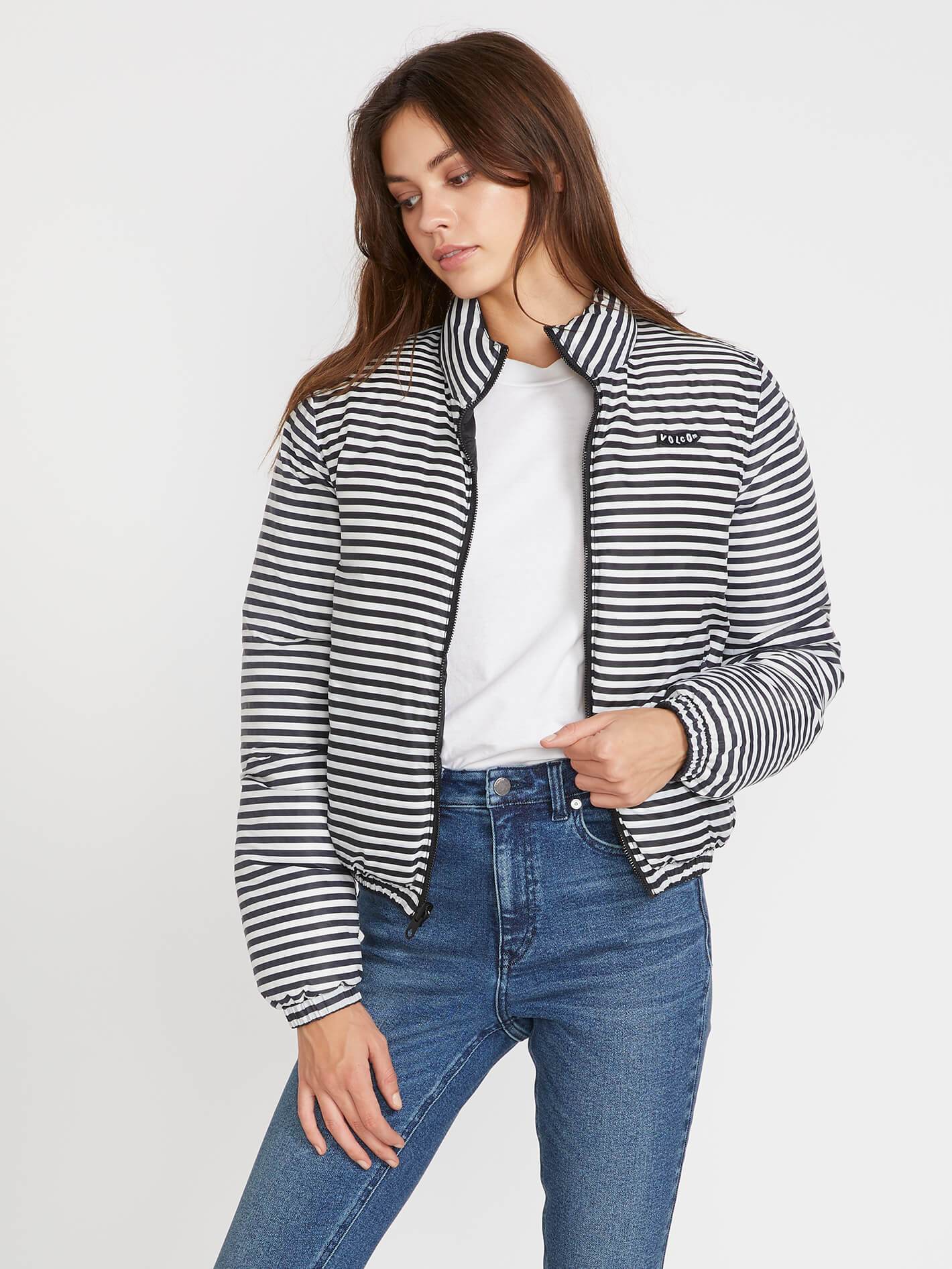 Puffs N Stuf Reversible Down Jacket - BLACK