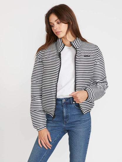 Puffs N Stuf Reversible Down Jacket - BLACK