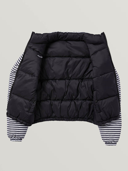 Puffs N Stuf Reversible Down Jacket - BLACK