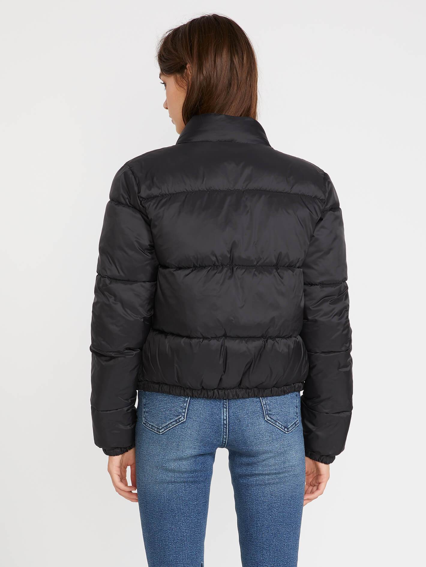 Puffs N Stuf Reversible Down Jacket - BLACK