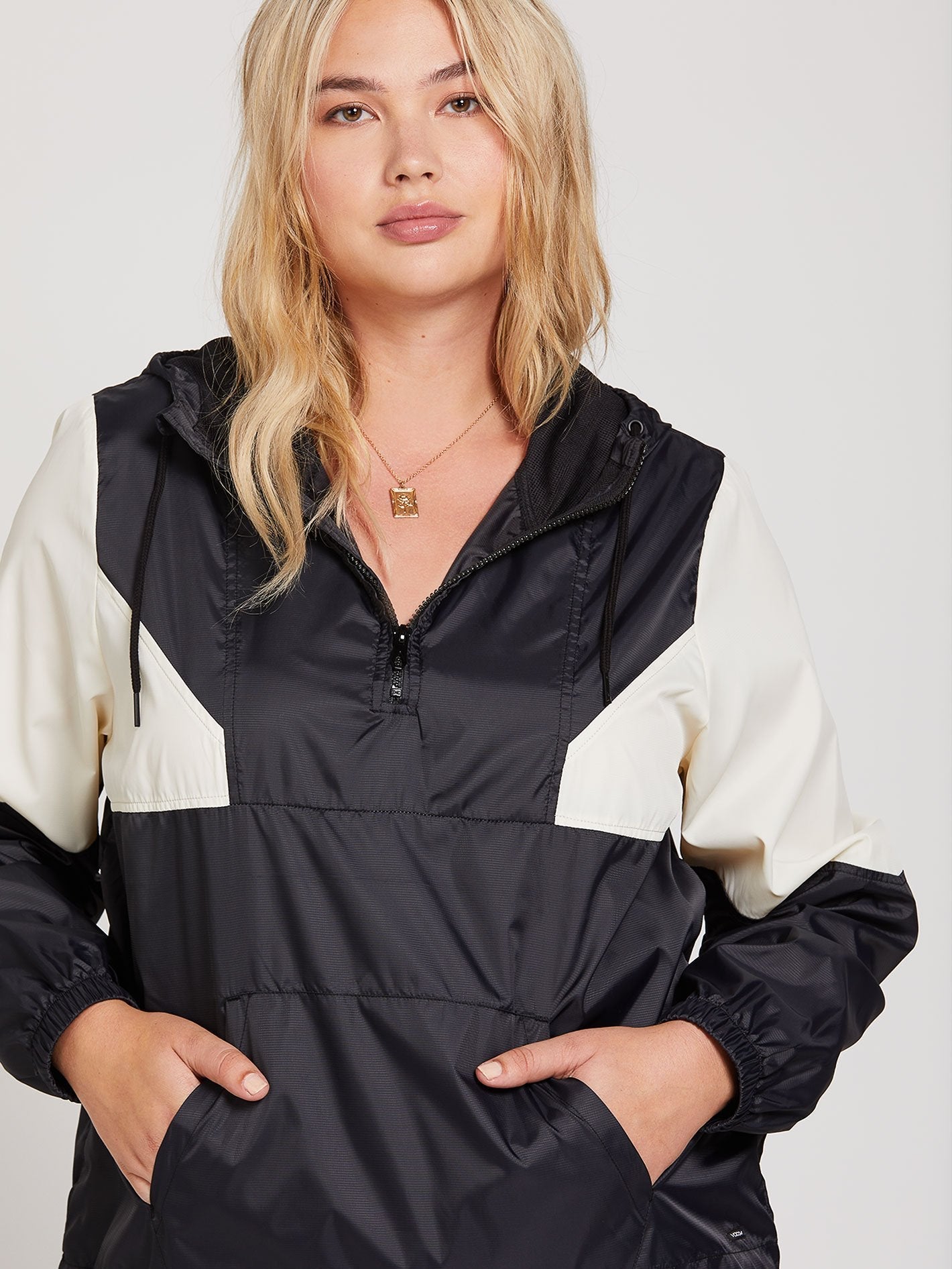 Wind Stoned Jacke - SCHWARZ WEISS