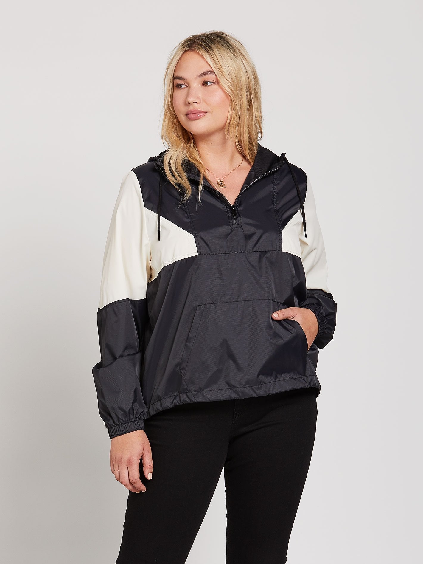 Wind Stoned Jacke - SCHWARZ WEISS