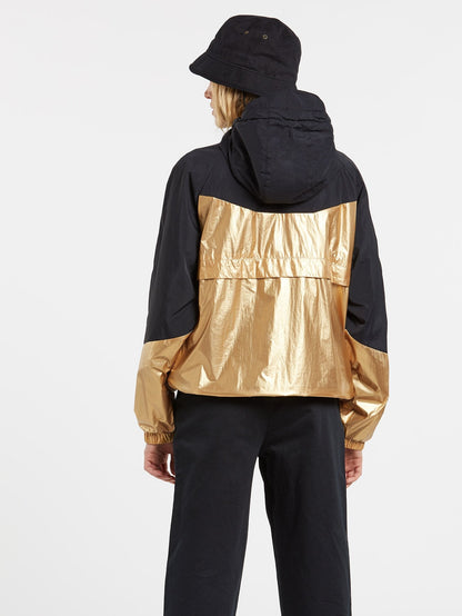 Throback Ins Nuts Windbreaker Jacket - GOLD