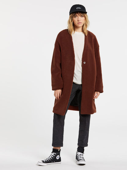 Manteau Pho Fur - BRICK