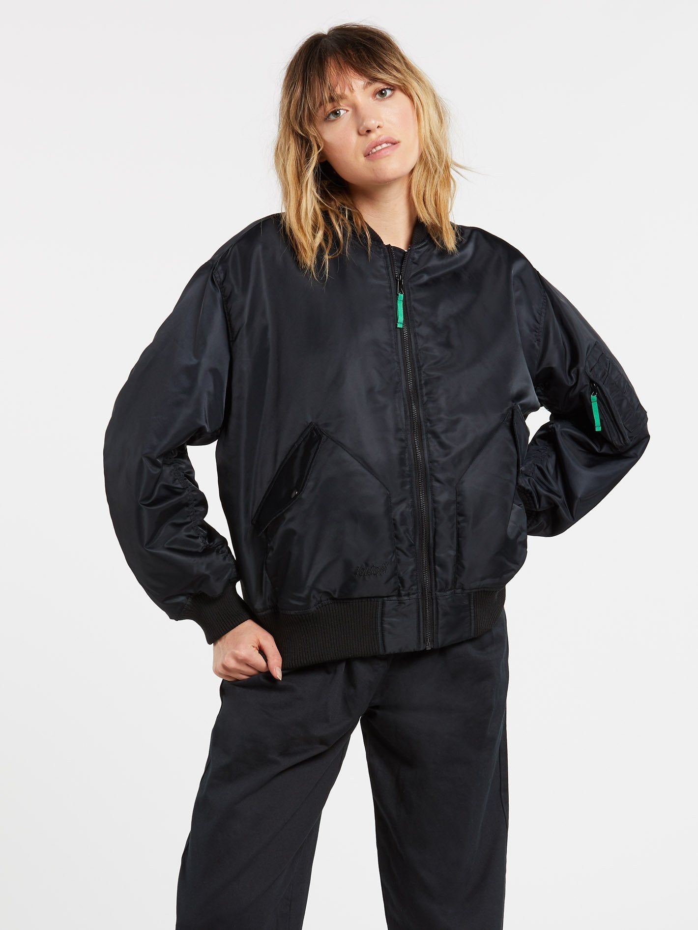 Greenfuzz Bomberjacke – SCHWARZ