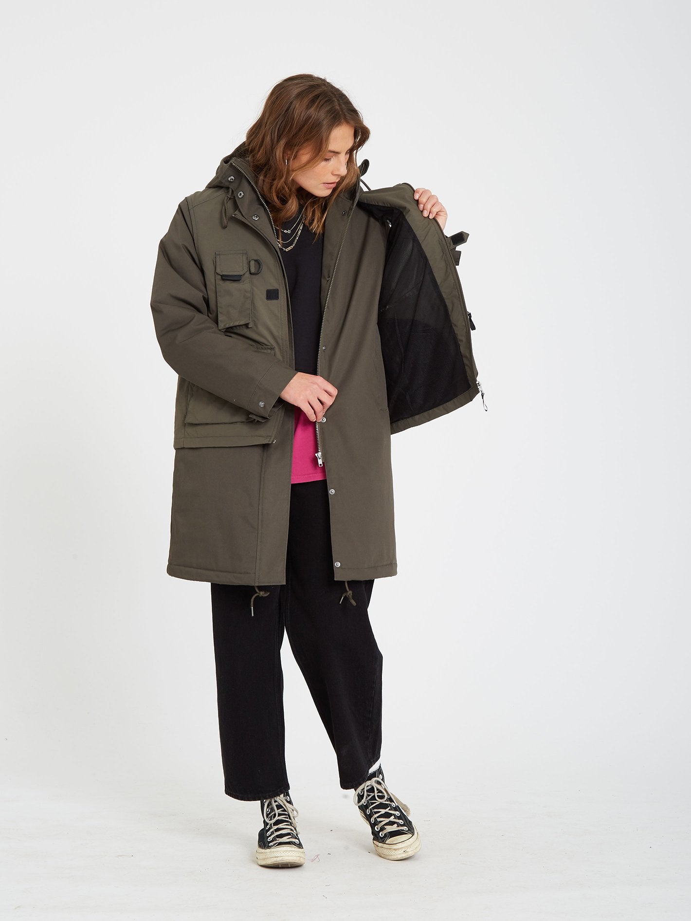 Cimandy 5K 3 in 1 Parka - ARMY GREEN COMBO