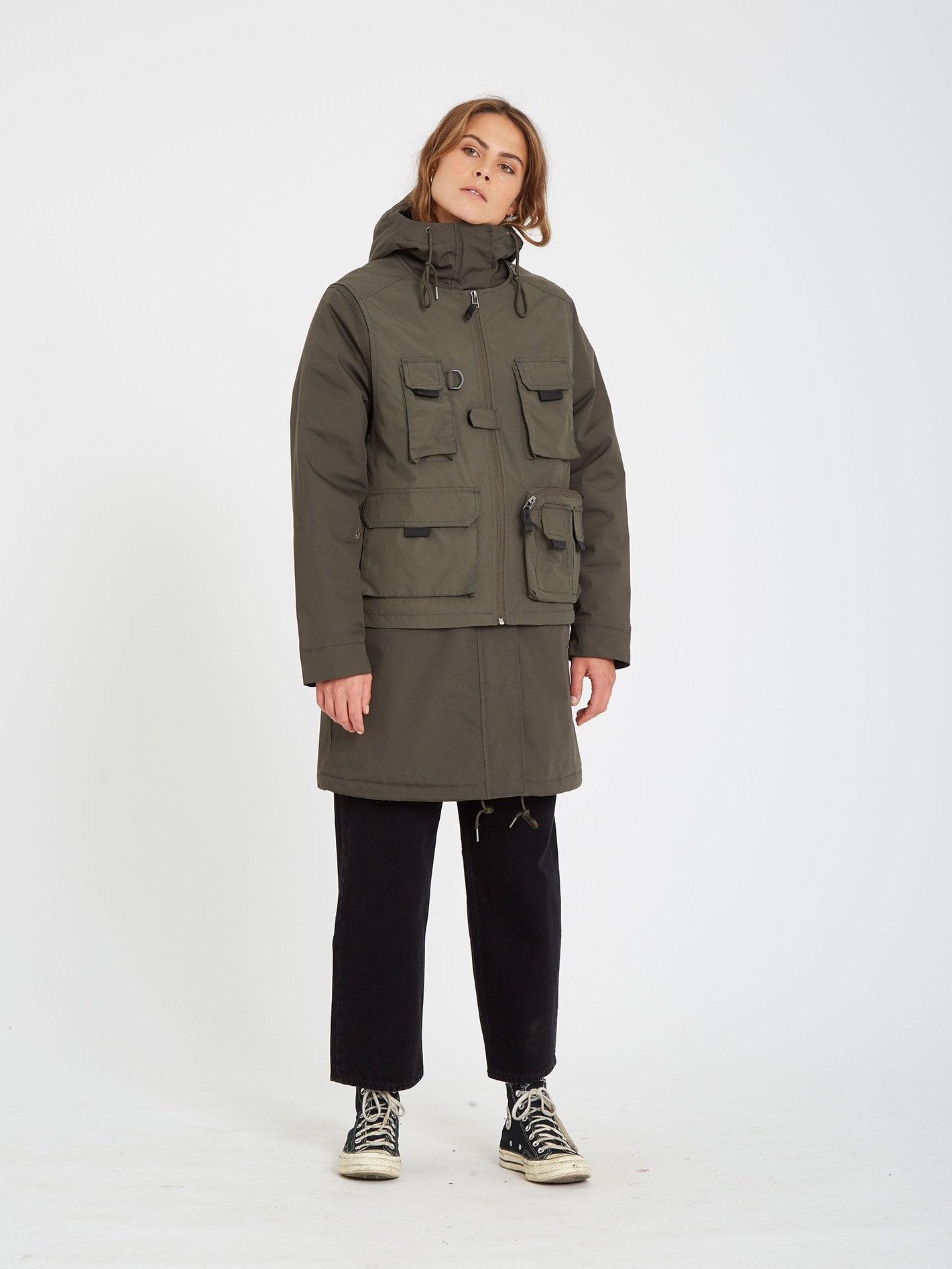 Cimandy 5K 3 in 1 Parka - ARMY GREEN COMBO