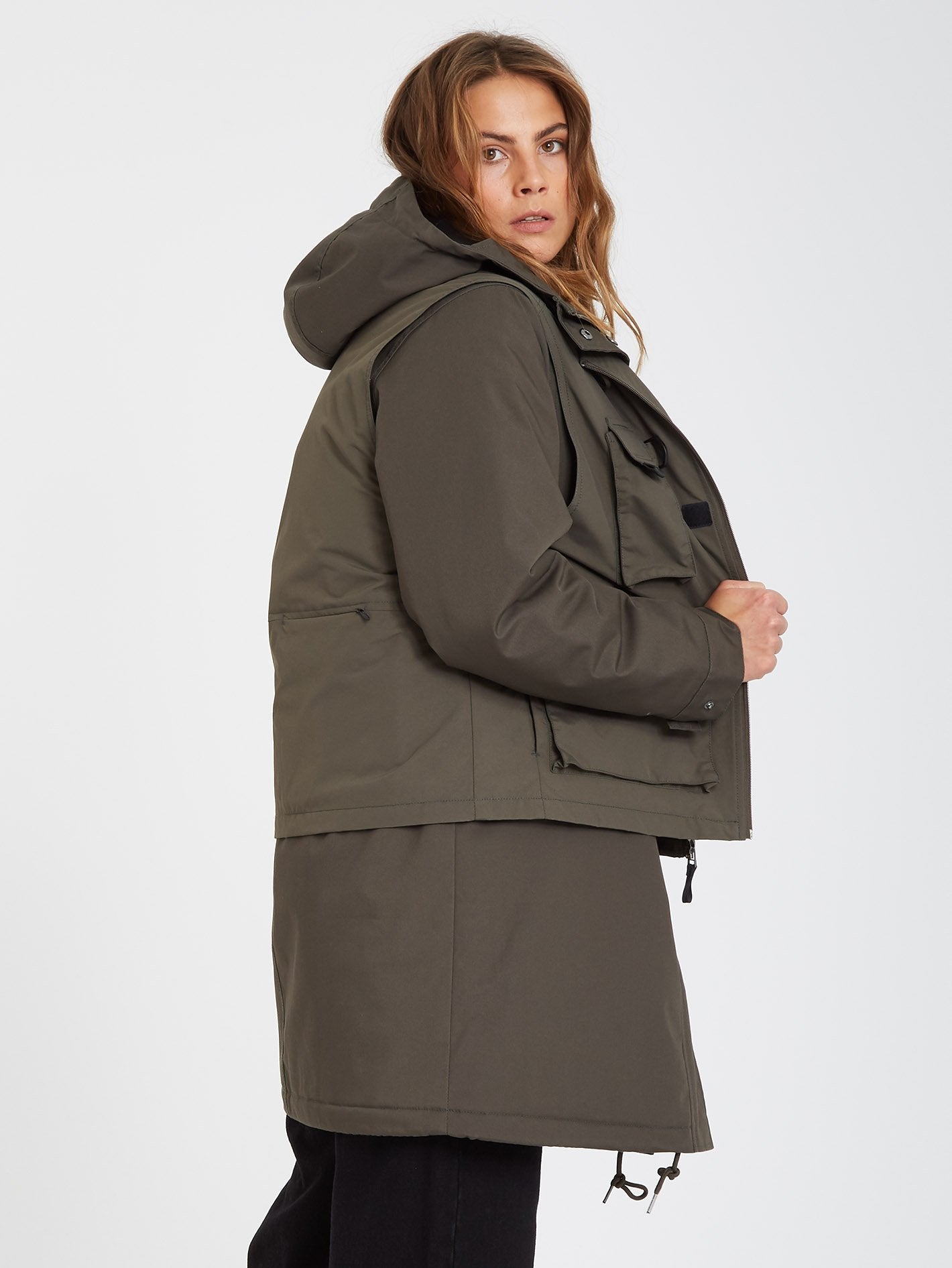 Cimandy 5K 3 in 1 Parka - ARMY GREEN COMBO