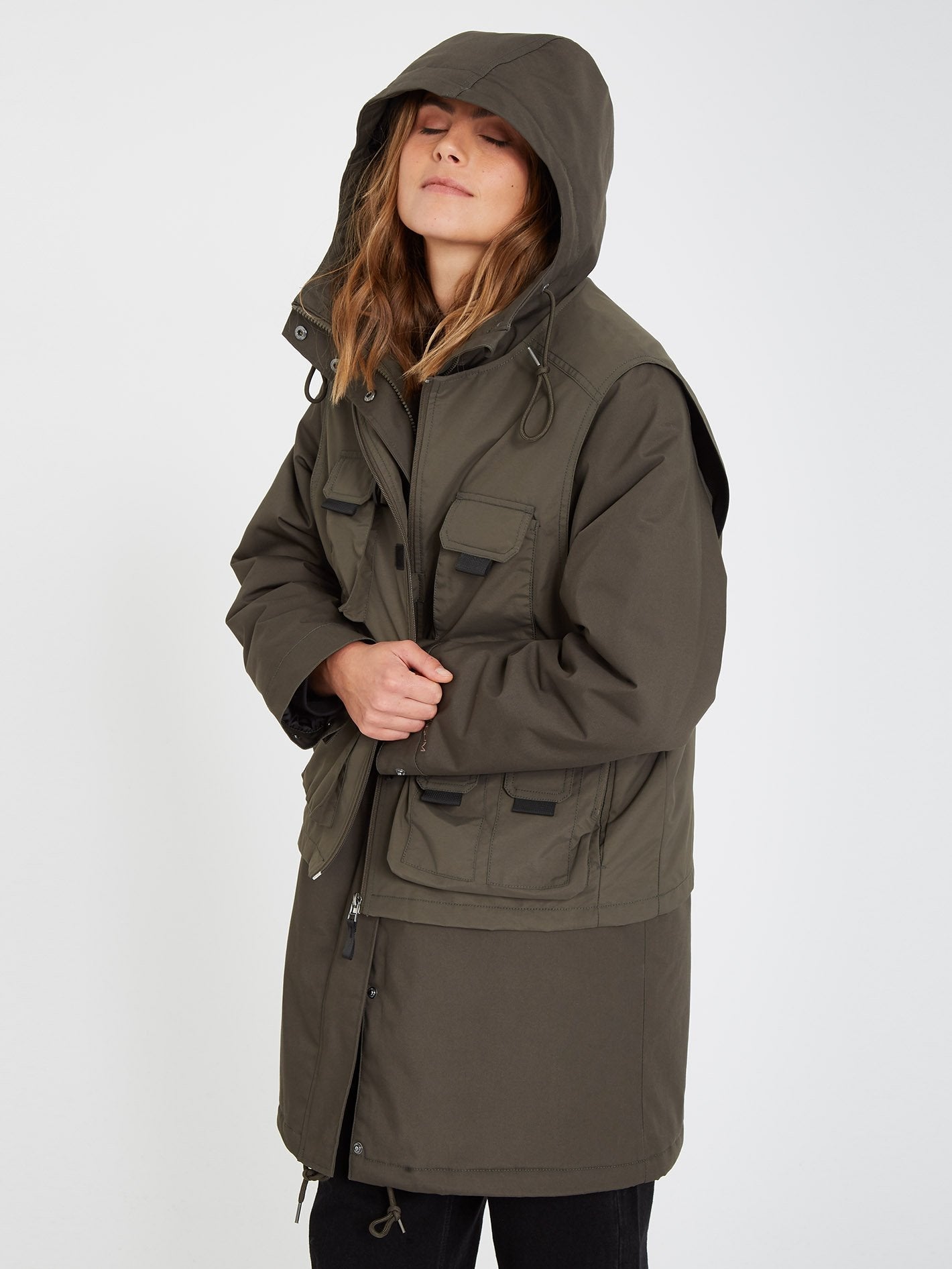 Cimandy 5K 3 in 1 Parka - ARMY GREEN COMBO