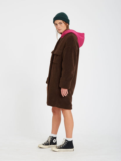 Manteau Eesypeesy - DARK BROWN