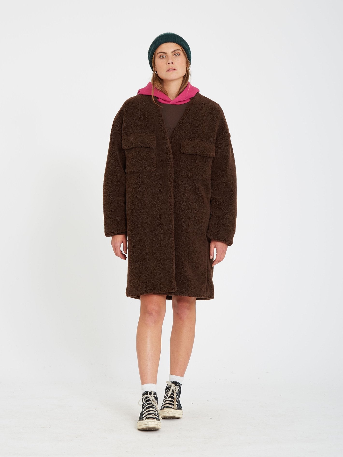 Manteau Eesypeesy - DARK BROWN
