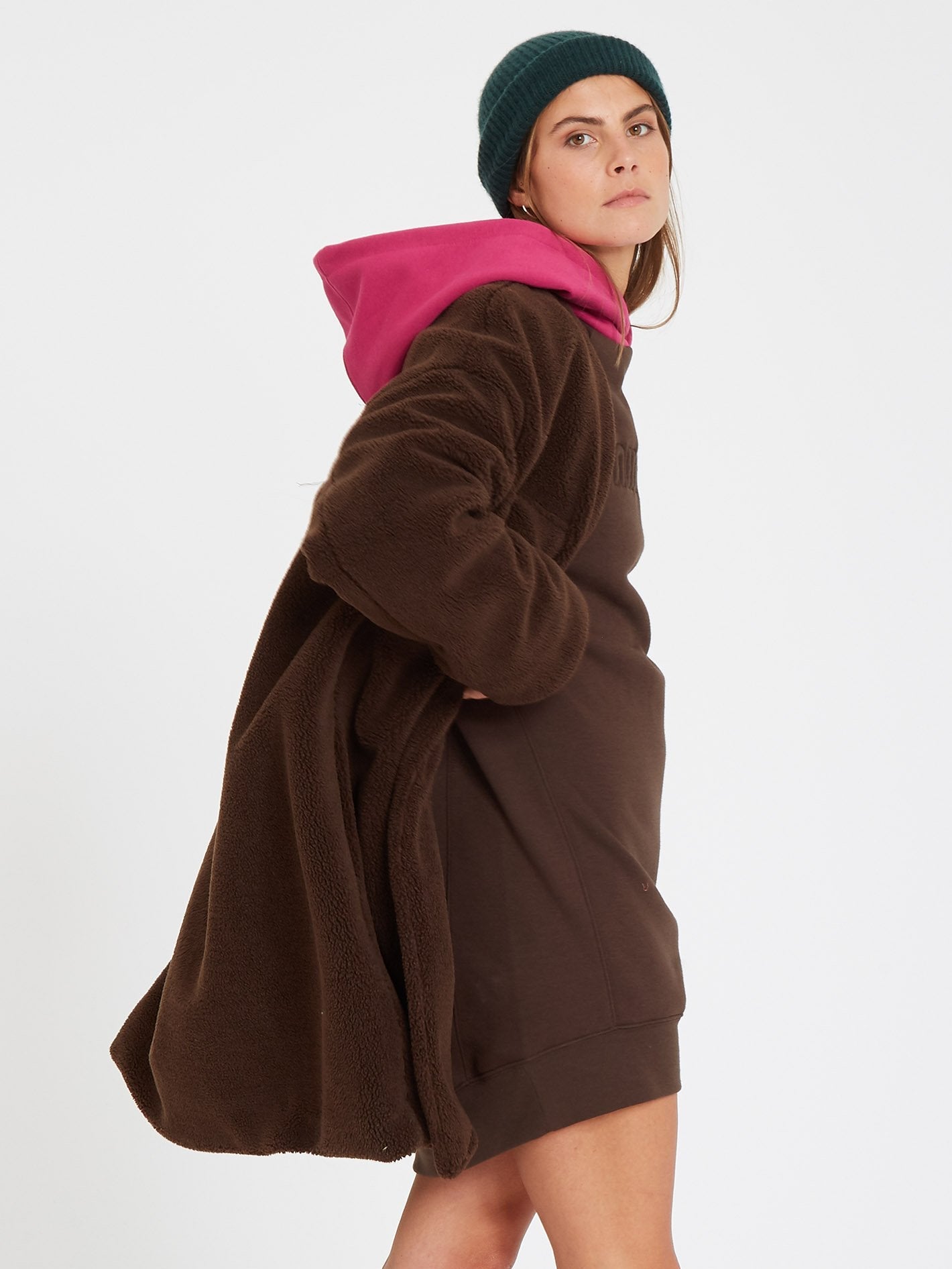 Manteau Eesypeesy - DARK BROWN