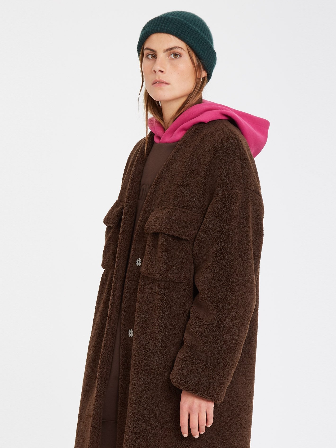Manteau Eesypeesy - DARK BROWN