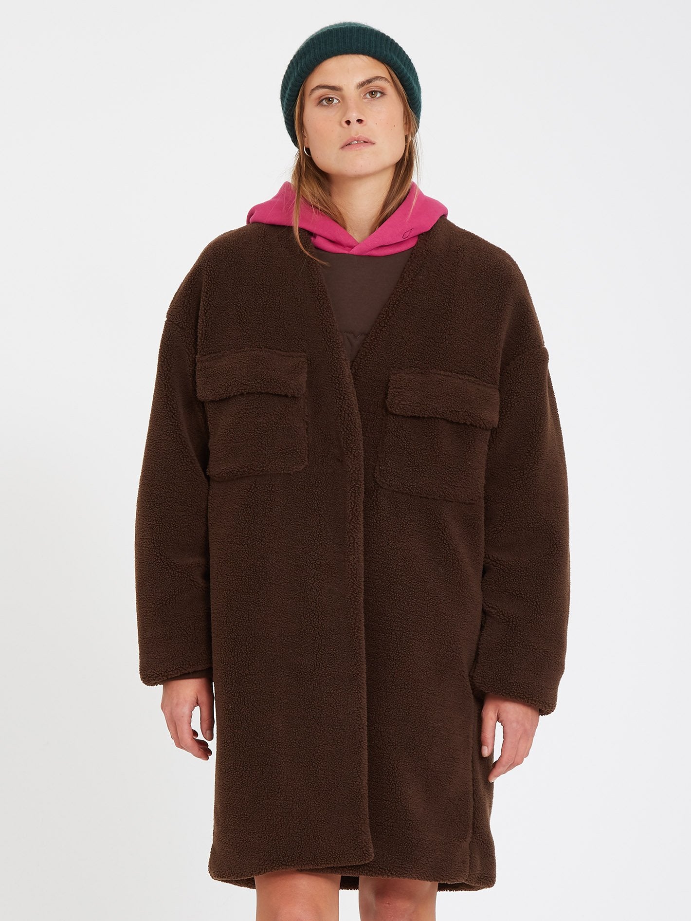 Manteau Eesypeesy - DARK BROWN