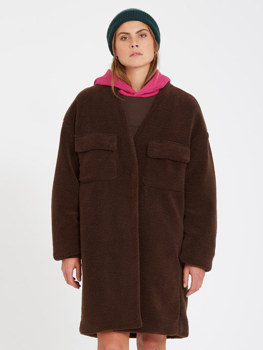 Manteau Eesypeesy - DARK BROWN