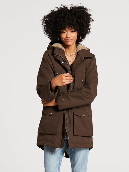 Walk On By 5K Parka - DUNKELBRAUN
