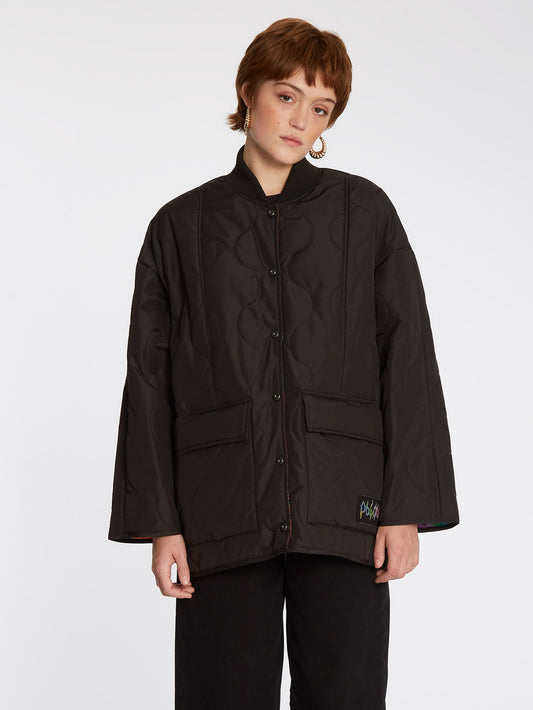 Veste Chrissie Abbott X French (Réversible) - BLACK