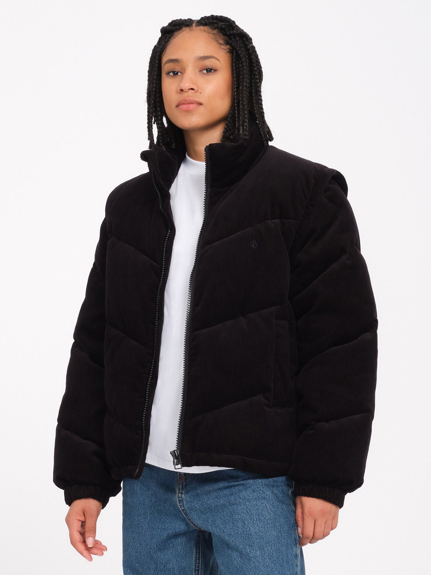 Veste doudoune Cord'N Puff - BLACK