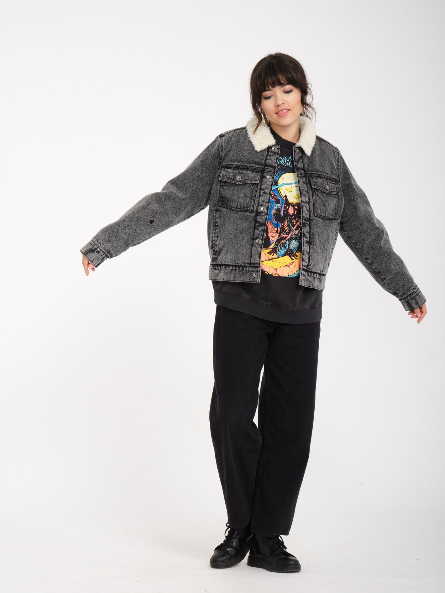 Radstone Jeansjacke – SCHWARZ