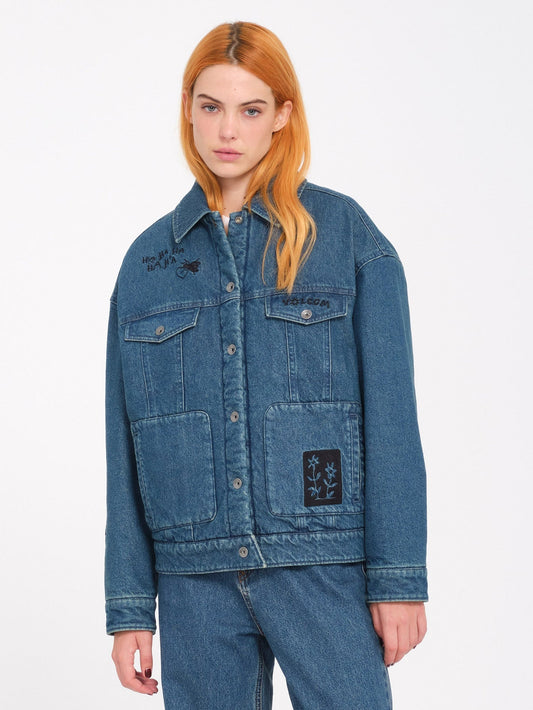 Keutchi denim jacket - VINTAGE MARBLED INDIGO