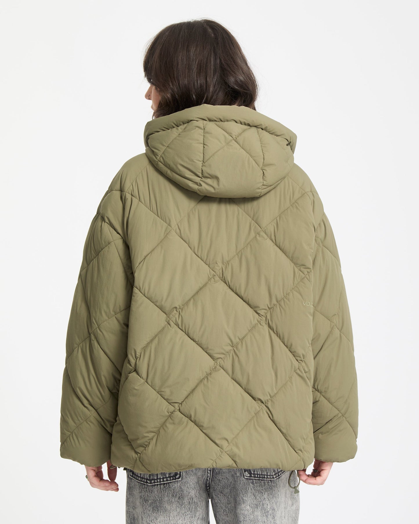 Out Of Boxy Daunenjacke - Wintermoss