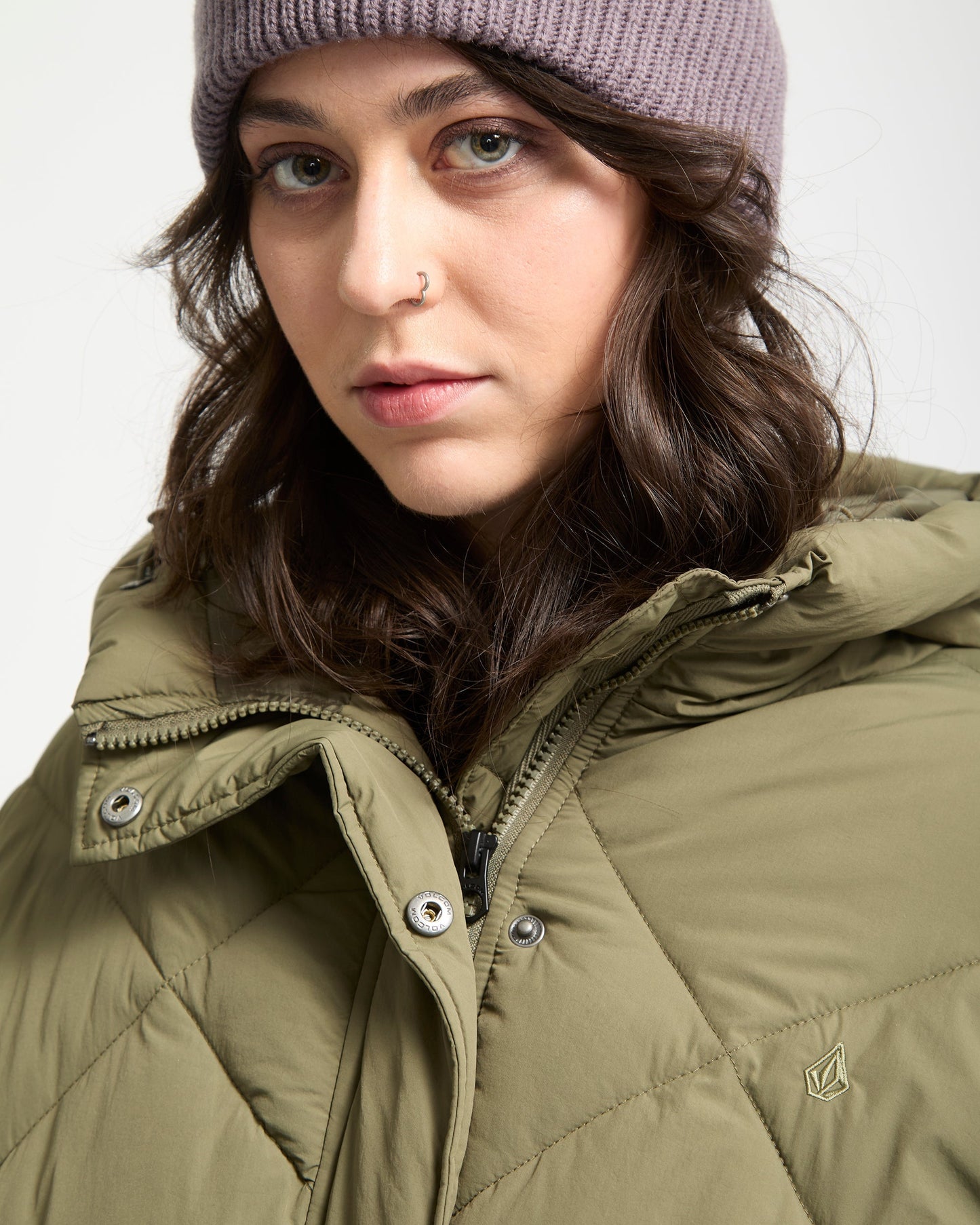 Out Of Boxy Daunenjacke - Wintermoss