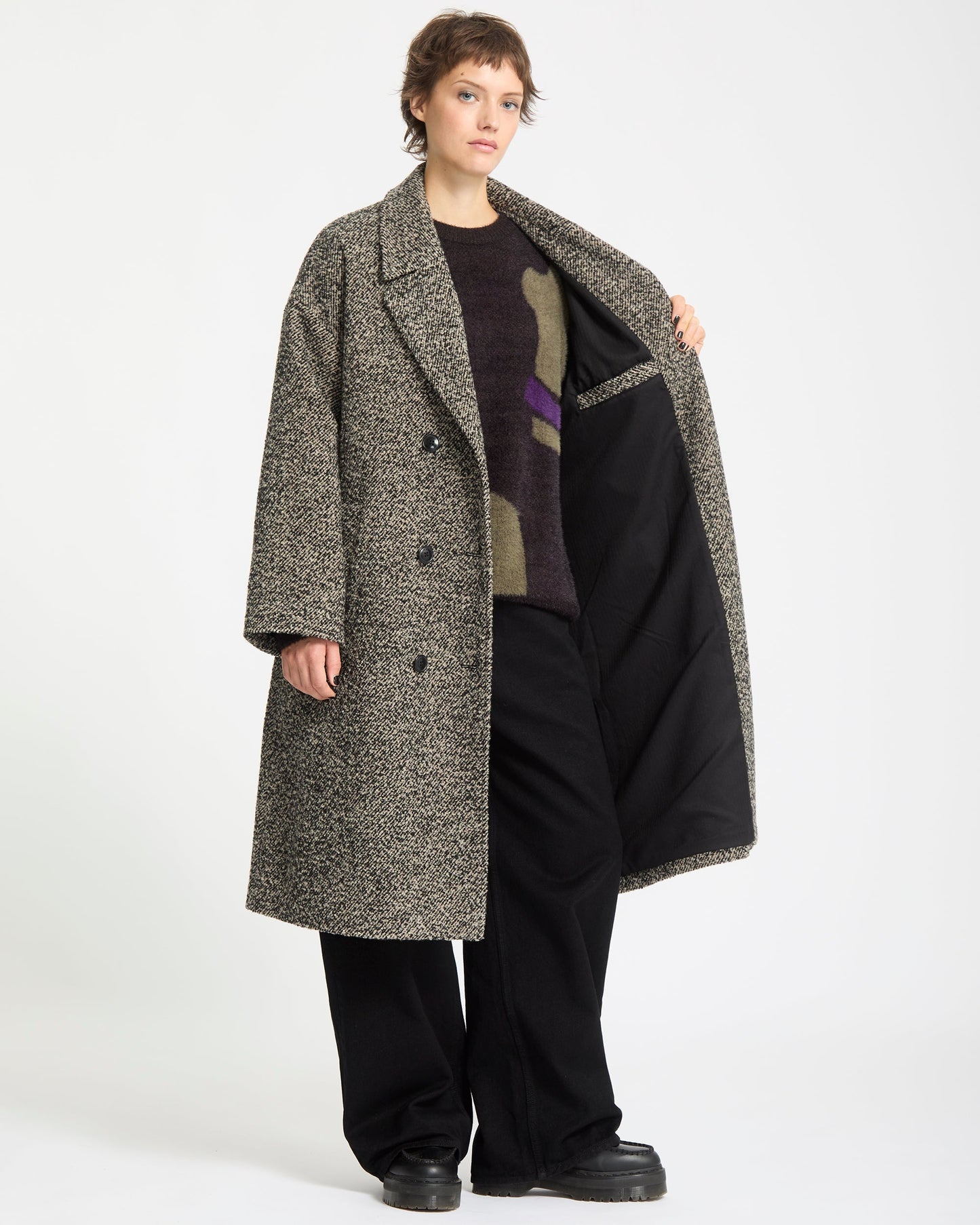 Eastcoat Jacke - Schwarz Weiß