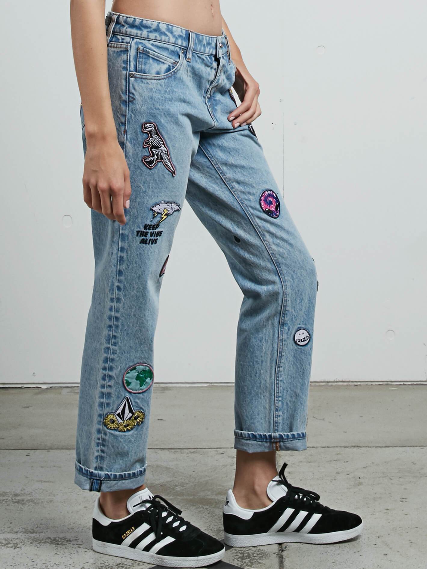Georgia May Jagger boyfriend jeans - Chlorine