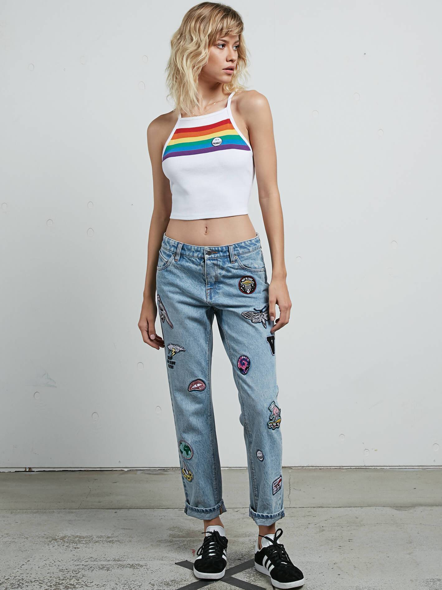 Georgia May Jagger boyfriend jeans - Chlorine