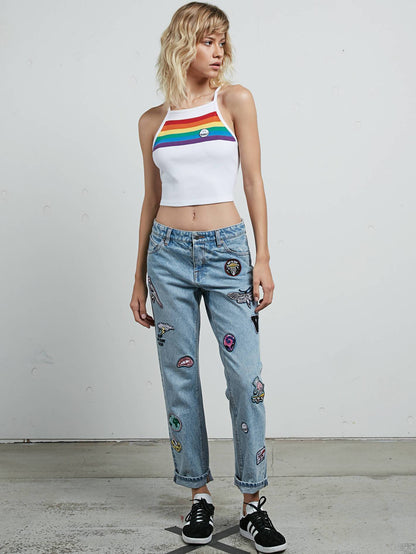 Georgia May Jagger boyfriend jeans - Chlorine