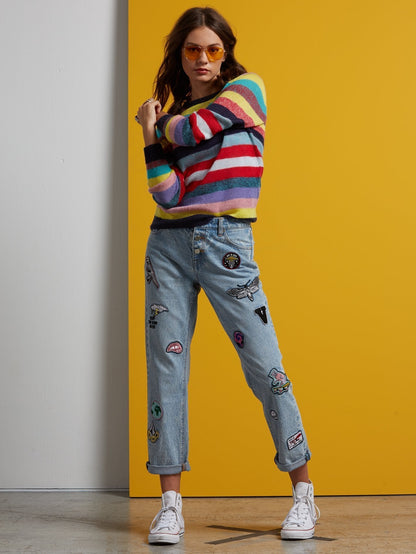 Georgia May Jagger boyfriend jeans - Chlorine