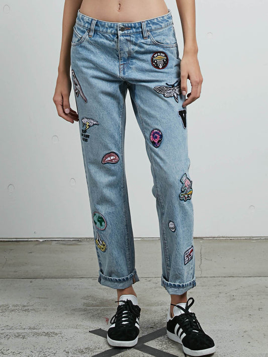 Georgia May Jagger Boyfriendjeans - Chlor