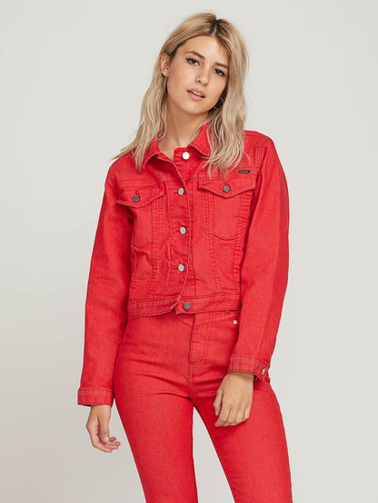 Veste Gmj Shrunken - Red