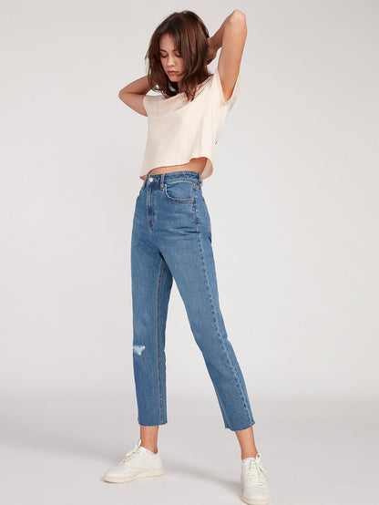 Stoned Straight Pants - STANDARD ISSUE BLUE