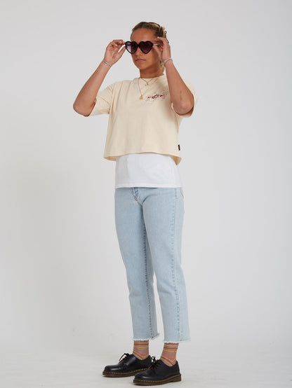 Stone Step High Rise Denim Jeans - THRIFTER BLUE LIGHT