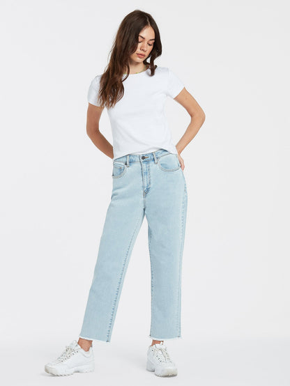 Stone Step High Rise Denim Jeans - THRIFTER BLUE LIGHT